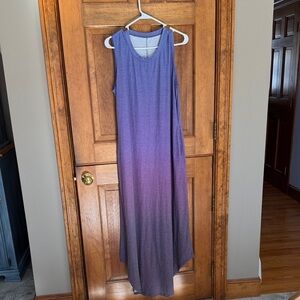 Source Unknown Sleeveless Purple Gradient Maxi Dress